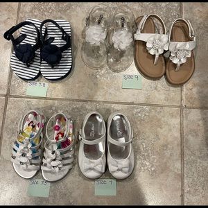 Assorted toddlers girls summer shoes